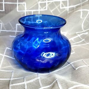 Vintage Blue‎ Glass Vase